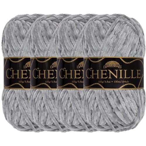 JubileeYarn Chenille-Garn – Kammgewicht – 100 g/Knäuel – Relic – 4 Knäuel JubileeYarn Chenille-Garn – Kammgewicht – 100 g/Knäuel – Relic – 4 Knäuel von BambooMN