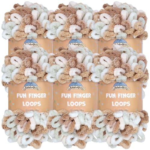 JubileeYarn Fun Fingerschlaufengarn – Polyester Jumbo Weight Loop Garn – 100 g/Knäuel – Farbe 135 – Hestia – 6 Knäuel JubileeYarn Fun Fingerschlaufengarn – Polyester Jumbo Weight Loop Garn – 100 g/Knäuel – Farbe 135 – Hestia – 6 Knäuel von BambooMN
