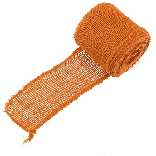 JubileeYarn Jute-Stoff, Bastelband, 7,6 cm breit, 9,1 m lang, Orange, 1 Rolle JubileeYarn Jute-Stoff, Bastelband, 7,6 cm breit, 9,1 m lang, Orange, 1 Rolle von BambooMN