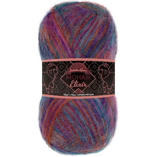 JubileeYarn Mohair Elixir Garn, 50 g/Knäuel, Babywollmischung, Bella Luna, 1 Knäuel JubileeYarn Mohair Elixir Garn, 50 g/Knäuel, Babywollmischung, Bella Luna, 1 Knäuel von BambooMN