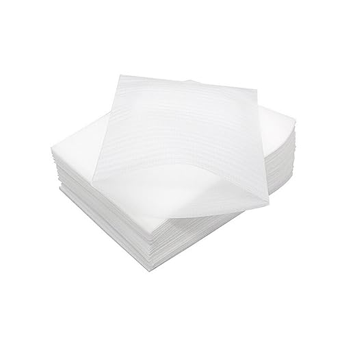 100 x 15,2 cm Schaumstoffpolsterbeutel, Schaumstofffolie, Verpackungsmaterial, Versandmaterial, für Geschirr, Tassen, Glaswaren, Umzugs-Zubehör (weiß) von Bamboopack
