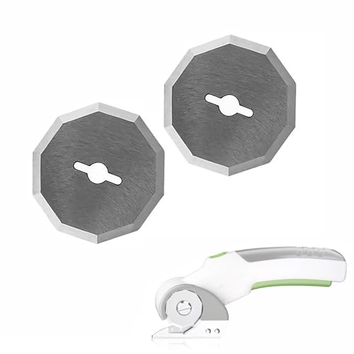 2 Stück Ersatz-Rotationsklingen (1-1/2") passend für WX080L WX081L WX082L RC2600K RC2601 RC2602, Rollschneider Klingen, Elektrische Scherenklinge, Ersatz-Rotationsklingen für Electric Cutter Blades von Bamyli