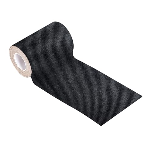 Bamyli 10 x 200 cm Flicken Stoff, Textilklebeband & Flicken Zum Aufbügeln, Reparatur Für Möbel, Zelt, Vorhang (Schwarz) von Bamyli