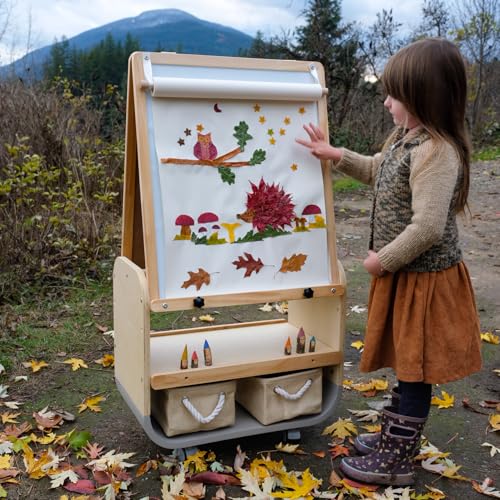 BanaSuper 3-in-1 Kunst Staffelei für Kinder, höhenverstellbare Kunst Kreidetafel mit abschließbaren Rädern, Doppelseitige Hölzerne Malerei Staffelei, Mobile Magnetische Tafel mit Lagerung BanaSuper 3-in-1 Kunst Staffelei für Kinder, höhenverstellbare Kunst Kreidetafel mit abschließbaren Rädern, Doppelseitige Hölzerne Malerei Staffelei, Mobile Magnetische Tafel mit Lagerung von BanaSuper