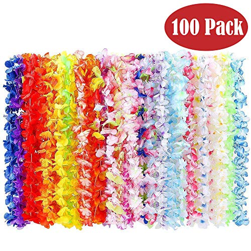 BangShou 100STK Hawaii Bunten Girlanden Hawaiikette Halskette Blumen Girlande Blumenkette Stoffblüten Hawaii Blumen Set für Kleid, Party Favors, Strand und Themenbezogenen Geburtstage BangShou 100STK Hawaii Bunten Girlanden Hawaiikette Halskette Blumen Girlande Blumenkette Stoffblüten Hawaii Blumen Set für Kleid, Party Favors, Strand und Themenbezogenen Geburtstage von BangShou