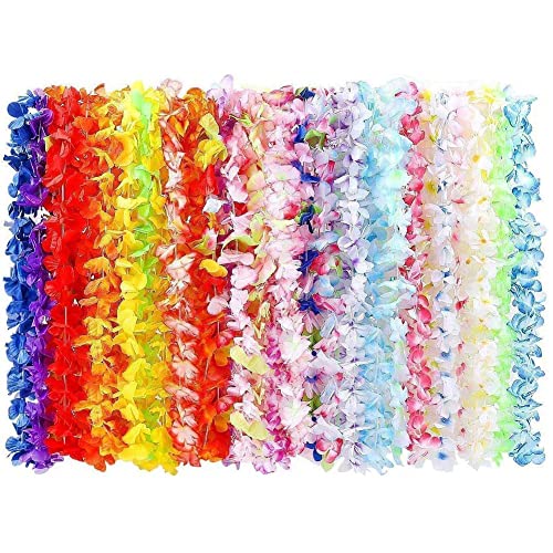 BangShou 36STK Hawaii Bunten Girlanden Hawaiikette Halskette Blumen Girlande Blumenkette Stoffblüten Hawaii Blumen Set für Kleid, Party Favors, Strand und Themenbezogenen Geburtstage BangShou 36STK Hawaii Bunten Girlanden Hawaiikette Halskette Blumen Girlande Blumenkette Stoffblüten Hawaii Blumen Set für Kleid, Party Favors, Strand und Themenbezogenen Geburtstage von BangShou