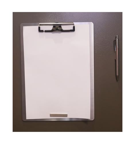 Magnetisches Klemmbrett aus Edelstahl mit Stift – mehrere Größen, magnetisches Design, unverzichtbar für Büro und Zuhause (9,2 x 12,5 Zoll) von Banjiang
