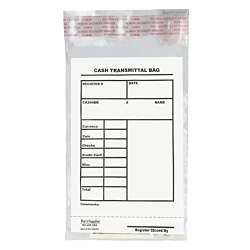 Transmittal Bags â€“ Kleine Pfandbeutel für den transport â€“ 6 x 9-100/Pack von BankSupplies