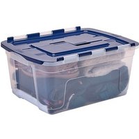 3 Bankers Box Aufbewahrungsboxen 45,0 l transparent, blau 43,0 x 59,0 x 28,0 cm von Bankers Box