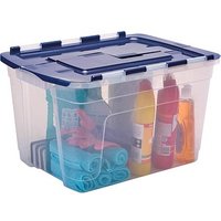 3 Bankers Box Aufbewahrungsboxen 55,0 l transparent, blau 43,0 x 59,0 x 35,0 cm von Bankers Box