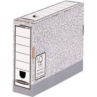 Bankers Box Archivboxen grau/weiß 8,5 x 26,5 x 32,7 cm, 10 St. von Bankers Box