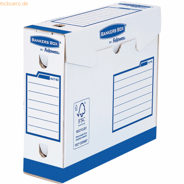 Bankers Box Archivschachtel Basic Heavy Duty 80mm Bankers Box 75x244x3 von Bankers Box