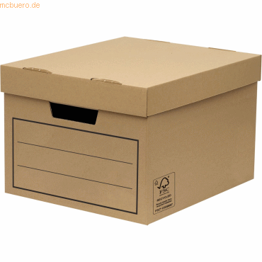 Bankers Box Aufbewahrungsbox Bankers Box 320x250x390 mm braun VE=10 St von Bankers Box