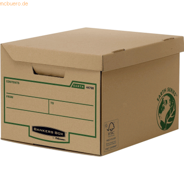 Bankers Box Klappdeckelbox Kubus Bankers Box Earth Series 325x260x375m von Bankers Box