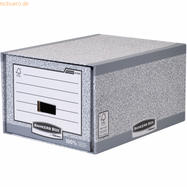 5 x Bankers Box Schubladen Archiv System BxHxT 39x31x56,8cm grau von Bankers Box