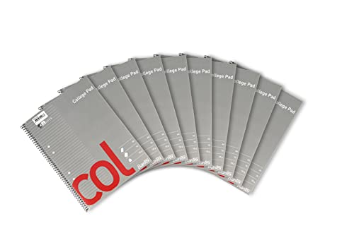 Bantex Col A4+ Kollegieblock, Liniert, Schwedischer Loch, 10 pcs von Bantex