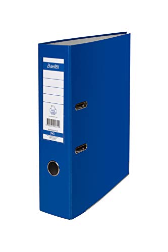 Bantex Ordner A4, 8cm breit, 15% mehr Kapazität als Standardordner, 20er Pack., 100551790, light blue von Bantex
