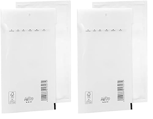 Bantex Satz mit 10 Luftpolsterumschläge Polsterumschlag Versandtaschen B2 (225 x 140 mm) 12/B, Weiß, Briefumschläge, Luftpolster Umschläge Taschen mit Selbstklebeverschluss (Packung mit 2) von Bantex