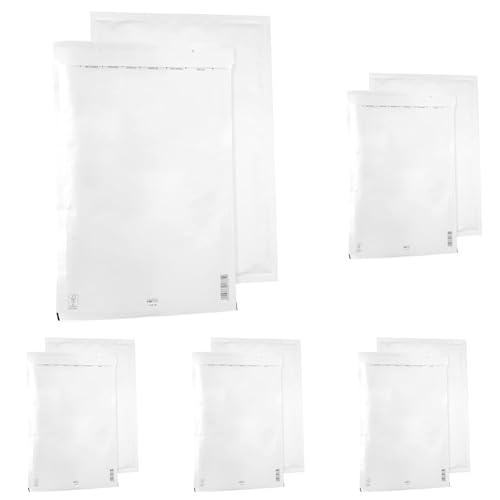 Bantex Satz mit 10 Luftpolsterumschläge Polsterumschlag Versandtaschen K20 (370 x 480 mm) 20/K, Weiß, Briefumschläge, Luftpolster Umschläge Taschen mit Selbstklebeverschluss (Packung mit 5) von Bantex