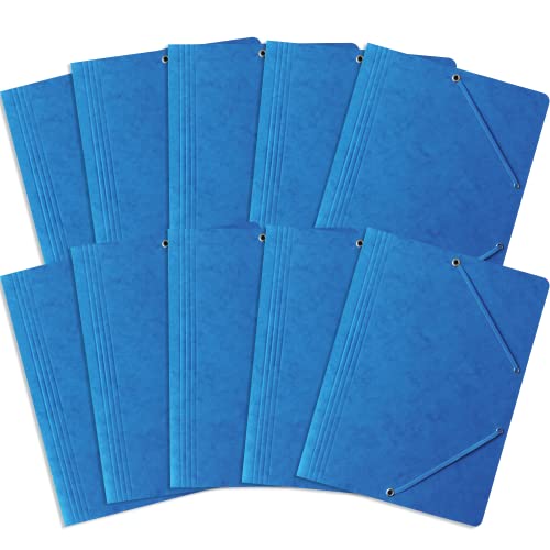 Einschlagmappe/Sammelmappe mit Gummi A4 Bantex, A4, 10 Stück-Packung Blau Einschlagmappe/Sammelmappe mit Gummi A4 Bantex, A4, 10 Stück-Packung Blau von Bantex