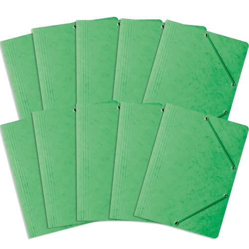 Einschlagmappe/Sammelmappe mit Gummi A4 Bantex, A4, 10 Stück-Packung Grün Einschlagmappe/Sammelmappe mit Gummi A4 Bantex, A4, 10 Stück-Packung Grün von Bantex