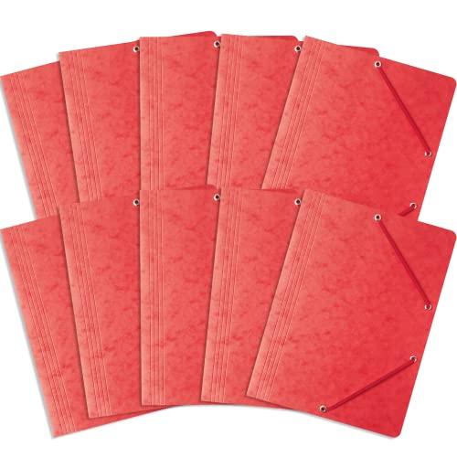 Einschlagmappe/Sammelmappe mit Gummi A4 Bantex, A4, 10 Stück-Packung rot Einschlagmappe/Sammelmappe mit Gummi A4 Bantex, A4, 10 Stück-Packung rot von Bantex