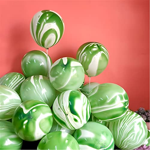 Grün Luftballons Bunt 12 Zoll 30 Stück Bunte luftballons Regenbogen Achat Marmor Ballons Latex Ballons Tie Dye Swirl Effekt für Geburtstags Hochzeit Baby Shower Hippie Party Dekorationen Lieferungen von Banyeyun