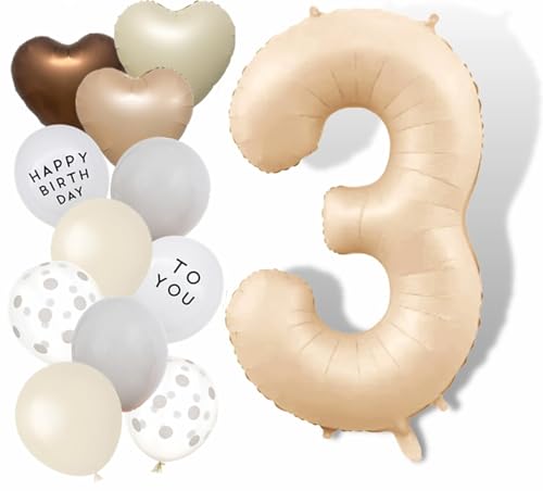 Nummer 3 Ballons 40 Zoll Karamell große Zahl Ballons für Geburtstag Party Dekorationen Nummer 3 Ballons 40 Zoll Karamell große Zahl Ballons für Geburtstag Party Dekorationen von Banyeyun