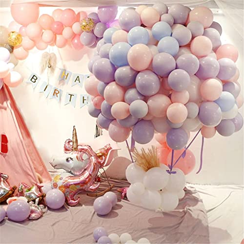 Luftballons Pastell 5 Zoll 200 Stück Bunte Mini Luftballons Regenbogen Candy Colored Latex Ballon für Geburtstag Einhorn Hochzeit Meerjungfrau Baby Partydekorationen von Banyeyun