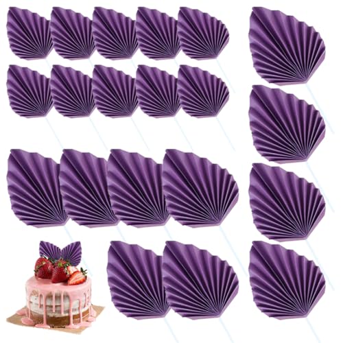 20Pcs Papier Palm Fan Kuchen Dekorationen, Palm Leaf Kuchen Topper Palm Speer Blatt Cupcake Topper Kuchen einfügen Dekoration für DIY Handwerk Geburtstag Hochzeit Party Dekor, Lila 20Pcs Papier Palm Fan Kuchen Dekorationen, Palm Leaf Kuchen Topper Palm Speer Blatt Cupcake Topper Kuchen einfügen Dekoration für DIY Handwerk Geburtstag Hochzeit Party Dekor, Lila von Banziaju