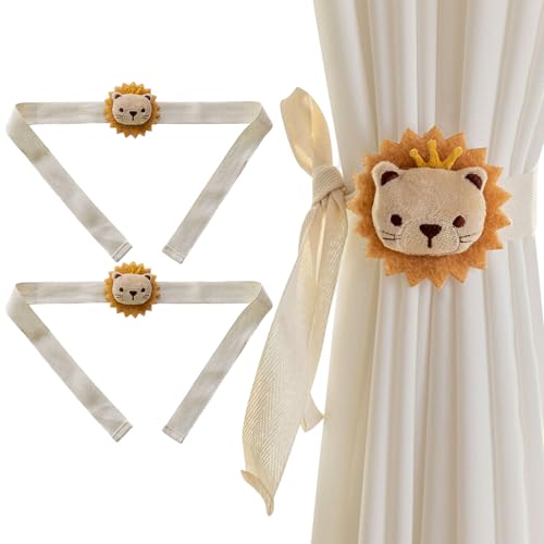 2pcs Vorhang Krawatten, 33 weiche Stoff niedliche Cartoon -Lendenbacks, bestickte Tierformvorhang Holdbacks für Auto, Babyzimmer, Schlafzimmerdekor, Holdbacks 2pcs Vorhang Krawatten, 33 weiche Stoff niedliche Cartoon -Lendenbacks, bestickte Tierformvorhang Holdbacks für Auto, Babyzimmer, Schlafzimmerdekor, Holdbacks von Banziaju