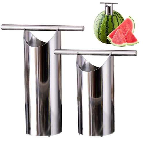 2pcs Wassermelonenschneider, nicht rutschfestes Edelstahl-Wassermelonenschneider-Slicer-Werkzeug mit Komfortgriff, leicht zu reinigende sichere Küchenutensilien zum Entsaften, Slicer-Handwerkzeuge 2pcs Wassermelonenschneider, nicht rutschfestes Edelstahl-Wassermelonenschneider-Slicer-Werkzeug mit Komfortgriff, leicht zu reinigende sichere Küchenutensilien zum Entsaften, Slicer-Handwerkzeuge von Banziaju
