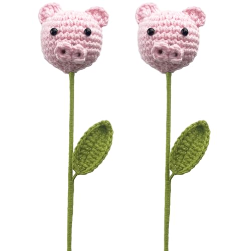 Banziaju 2pcs häkierte Blumen, 12 Zoll gestrickte Blumen, lebensechter Häkelstrauß für Vasen Home Kitchen Hochzeitsfeier Bürodekor, Häkelblume Banziaju 2pcs häkierte Blumen, 12 Zoll gestrickte Blumen, lebensechter Häkelstrauß für Vasen Home Kitchen Hochzeitsfeier Bürodekor, Häkelblume von Banziaju