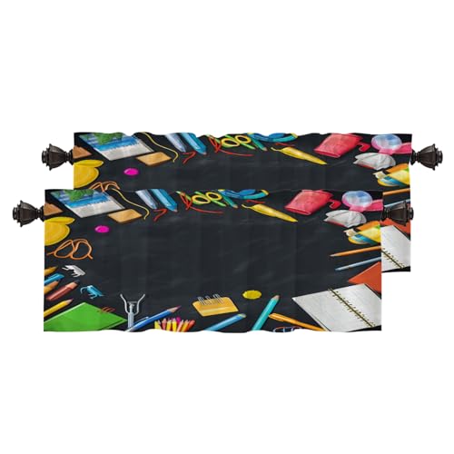 BaoNews Schultaschen-Radiergummi, Verdunkelungsvorhänge, Lineal, Hefter, kurze Vorhänge für Fenster, isoliert, Thermo-Bad-Fenstervorhang, 2 Stück, 132 x 40,6 cm BaoNews Schultaschen-Radiergummi, Verdunkelungsvorhänge, Lineal, Hefter, kurze Vorhänge für Fenster, isoliert, Thermo-Bad-Fenstervorhang, 2 Stück, 132 x 40,6 cm von BaoNews