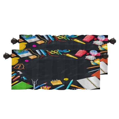 BaoNews Schultaschen-Radiergummi, Verdunkelungsvorhänge, Lineal, Hefter, kurze Vorhänge für Fenster, isoliert, Thermo-Bad-Fenstervorhang, 2 Stück, 132 x 45,7 cm BaoNews Schultaschen-Radiergummi, Verdunkelungsvorhänge, Lineal, Hefter, kurze Vorhänge für Fenster, isoliert, Thermo-Bad-Fenstervorhang, 2 Stück, 132 x 45,7 cm von BaoNews