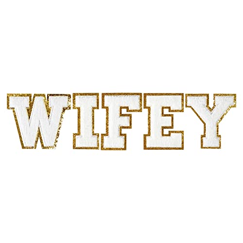 Wifey Aufnäher zum Aufbügeln für Kleidung, dekorative Reparatur, Chenille, bestickt, personalisierbar, zum Aufnähen für Kleidung, Reparaturen, Hüte, Hemden, Schuhe, Jeans, Taschen, Handwerk Wifey Aufnäher zum Aufbügeln für Kleidung, dekorative Reparatur, Chenille, bestickt, personalisierbar, zum Aufnähen für Kleidung, Reparaturen, Hüte, Hemden, Schuhe, Jeans, Taschen, Handwerk von Baobeily