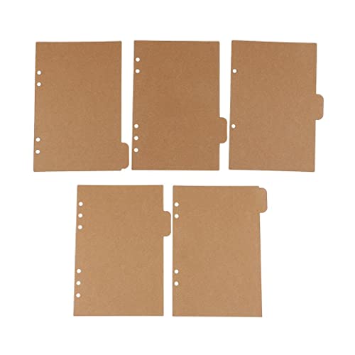 5 4 Loch Tabbed Paper A5 Register Trenner Einfügbare Indexseite Karteikarten Registerkarte Trennblätter, Braun 5 4 Loch Tabbed Paper A5 Register Trenner Einfügbare Indexseite Karteikarten Registerkarte Trennblätter, Braun von Baoblaze
