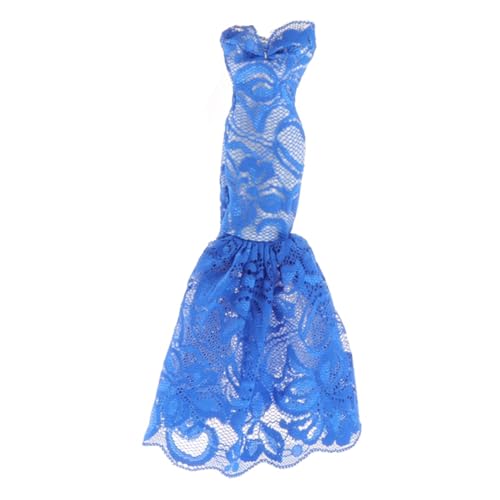Baoblaze 1/6 Figur Meerjungfrau Rock Kleid Modell Puppe Spielzeug Einzigartiges Outfit Schwanz Rock Kleidung für Club Show Wohnzimmer Schlafzimmer Geschenke, Blau von Baoblaze