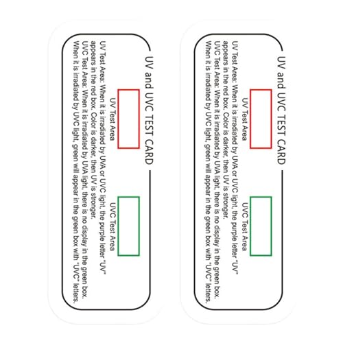 Baoblaze 2 Stück -Teststreifen, professionelle -Licht-Wellenlängenanzeige für den Innenbereich, tragbare -Testkarte, Licht-Identifikationskarte von Baoblaze