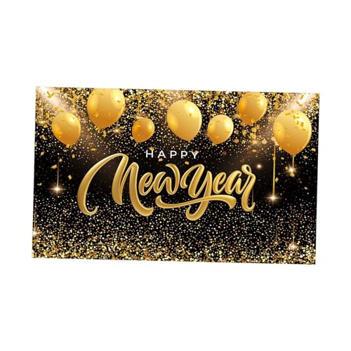 Baoblaze 2025 Neujahrs-Hintergrund, Happy New Year-Banner, große Wandgröße, 180 x 115 cm, Party-Dekoration, hängendes Ornament, Style A Baoblaze 2025 Neujahrs-Hintergrund, Happy New Year-Banner, große Wandgröße, 180 x 115 cm, Party-Dekoration, hängendes Ornament, Style A von Baoblaze