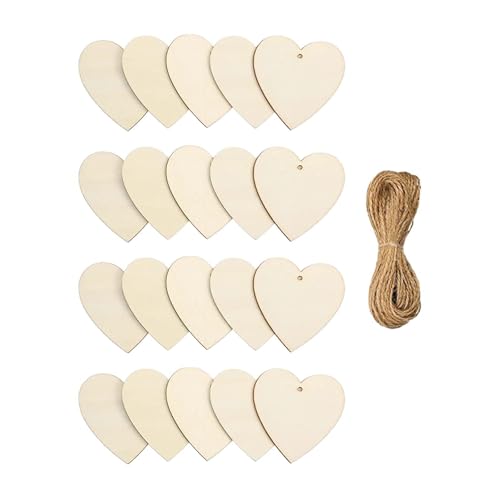 Baoblaze 20x Herzförmige Holzscheiben Ausschnitte Weihnachten Hängende Dekoration Unvollendete DIY Bastelprojekte Geschenkanhänger DIY Blanko Holzausschnitte Baoblaze 20x Herzförmige Holzscheiben Ausschnitte Weihnachten Hängende Dekoration Unvollendete DIY Bastelprojekte Geschenkanhänger DIY Blanko Holzausschnitte von Baoblaze