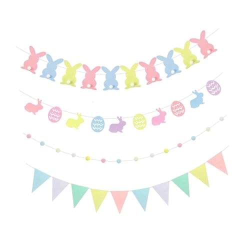 Baoblaze 4X Ostern Banner Dekorationen Hängende Girlanden Hintergrund Bunny Schild Bunting für Bauernhause Kamin im Freien Garten vorne Veranda Baoblaze 4X Ostern Banner Dekorationen Hängende Girlanden Hintergrund Bunny Schild Bunting für Bauernhause Kamin im Freien Garten vorne Veranda von Baoblaze