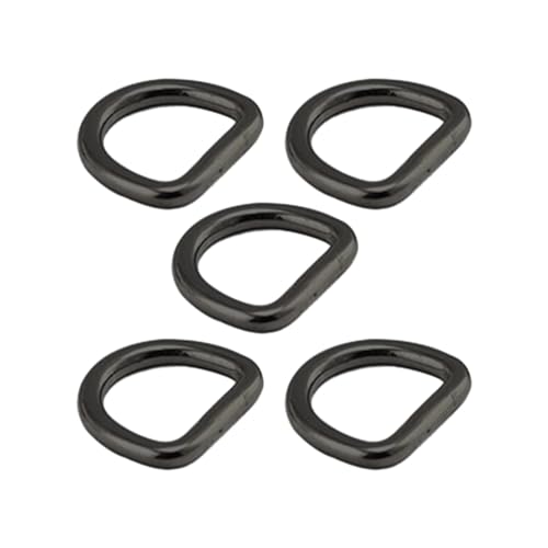 Baoblaze 5 Stück Metall-D-Ringe, D-förmige Schnalle, DIY-Zubehör, Metallschlaufen, Schnallen, D-förmige Ringe für Hundeleinen, Bastelarbeiten, Taschen, Schwarz, 0.3 cm x 1.5 cm x 1.2 cm Baoblaze 5 Stück Metall-D-Ringe, D-förmige Schnalle, DIY-Zubehör, Metallschlaufen, Schnallen, D-förmige Ringe für Hundeleinen, Bastelarbeiten, Taschen, Schwarz, 0.3 cm x 1.5 cm x 1.2 cm von Baoblaze