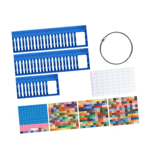 Baoblaze 50pcs Strassestones Aufbewahrungsbeutel Kleiner Perlen Organizer Carry Case Diamant Craft Accessoires Selbstverriegelungsbeutel mit Bindemittel Ringen, Blau von Baoblaze