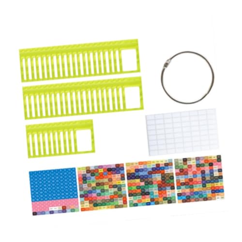 Baoblaze 50pcs Strassestones Aufbewahrungsbeutel Kleiner Perlen Organizer Carry Case Diamant Craft Accessoires Selbstverriegelungsbeutel mit Bindemittel Ringen, GrÜn von Baoblaze