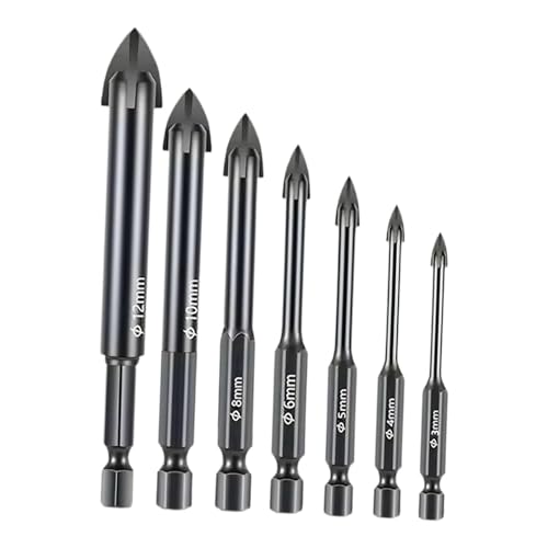 Baoblaze 7x Mauerwerk Bohrer Set Tragbare Praktische Premium Professionelle Glas Beton Bohrer Bits für Zement Porzellan Fliesen Baoblaze 7x Mauerwerk Bohrer Set Tragbare Praktische Premium Professionelle Glas Beton Bohrer Bits für Zement Porzellan Fliesen von Baoblaze