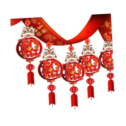 Baoblaze Banner zum chinesischen Neujahr, Schlangen-Jahresgirlande, 300 cm lang, DIY-Hängeflagge, Deckendekoration für Schlafzimmer, Versammlungsparty, Style B Baoblaze Banner zum chinesischen Neujahr, Schlangen-Jahresgirlande, 300 cm lang, DIY-Hängeflagge, Deckendekoration für Schlafzimmer, Versammlungsparty, Style B von Baoblaze