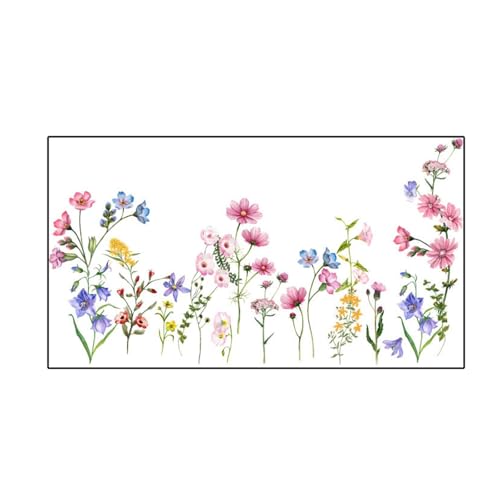 Baoblaze Blumenwandaufkleber Abziehbilder, PVC -Hintergrundbilder blumige Dekore Kunst Wandbilder ziehen und kleben für Toilette Party Schlafzimmer Baoblaze Blumenwandaufkleber Abziehbilder, PVC -Hintergrundbilder blumige Dekore Kunst Wandbilder ziehen und kleben für Toilette Party Schlafzimmer von Baoblaze