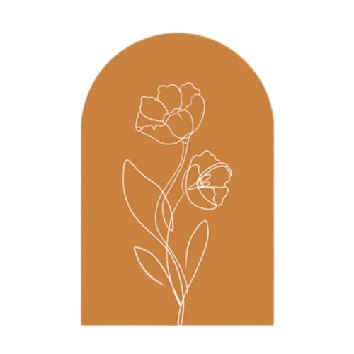 Baoblaze Bogenwand Aufkleber Wandaufkleber Peel Stick Urlaub, Orange von Baoblaze