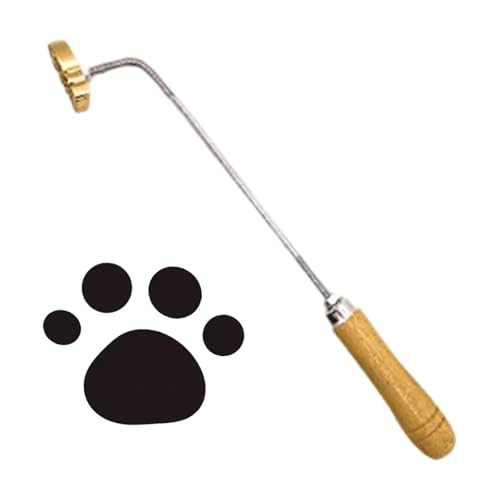 Baoblaze Brandeisen für Kuchen, Backwerkzeug für die Küche zu Hause, Stempel mit Holzgriff, Prägewerkzeug für Steaks, Burger, Barbecue, Holzfleisch, Katzenpfote Baoblaze Brandeisen für Kuchen, Backwerkzeug für die Küche zu Hause, Stempel mit Holzgriff, Prägewerkzeug für Steaks, Burger, Barbecue, Holzfleisch, Katzenpfote von Baoblaze